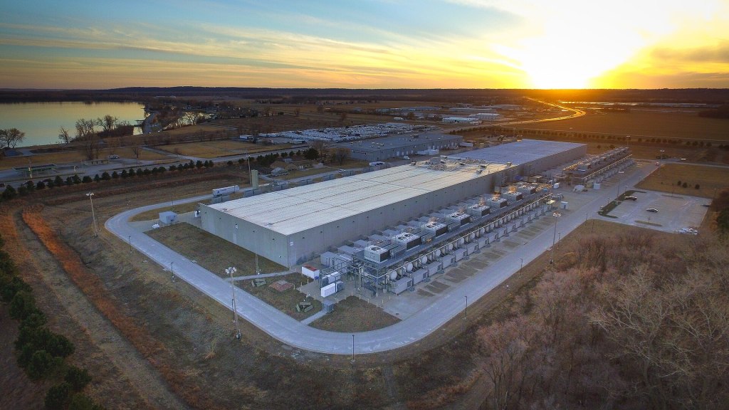 Arial view of Google Data Center, Council Bluffs Iowa