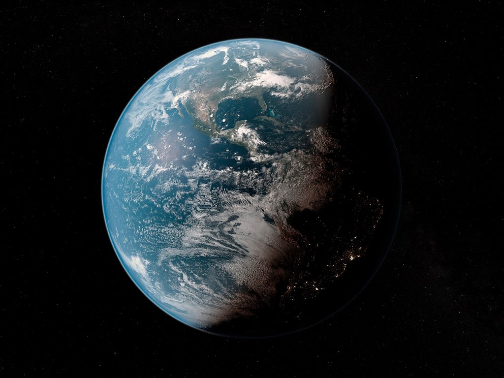 View of earth from space